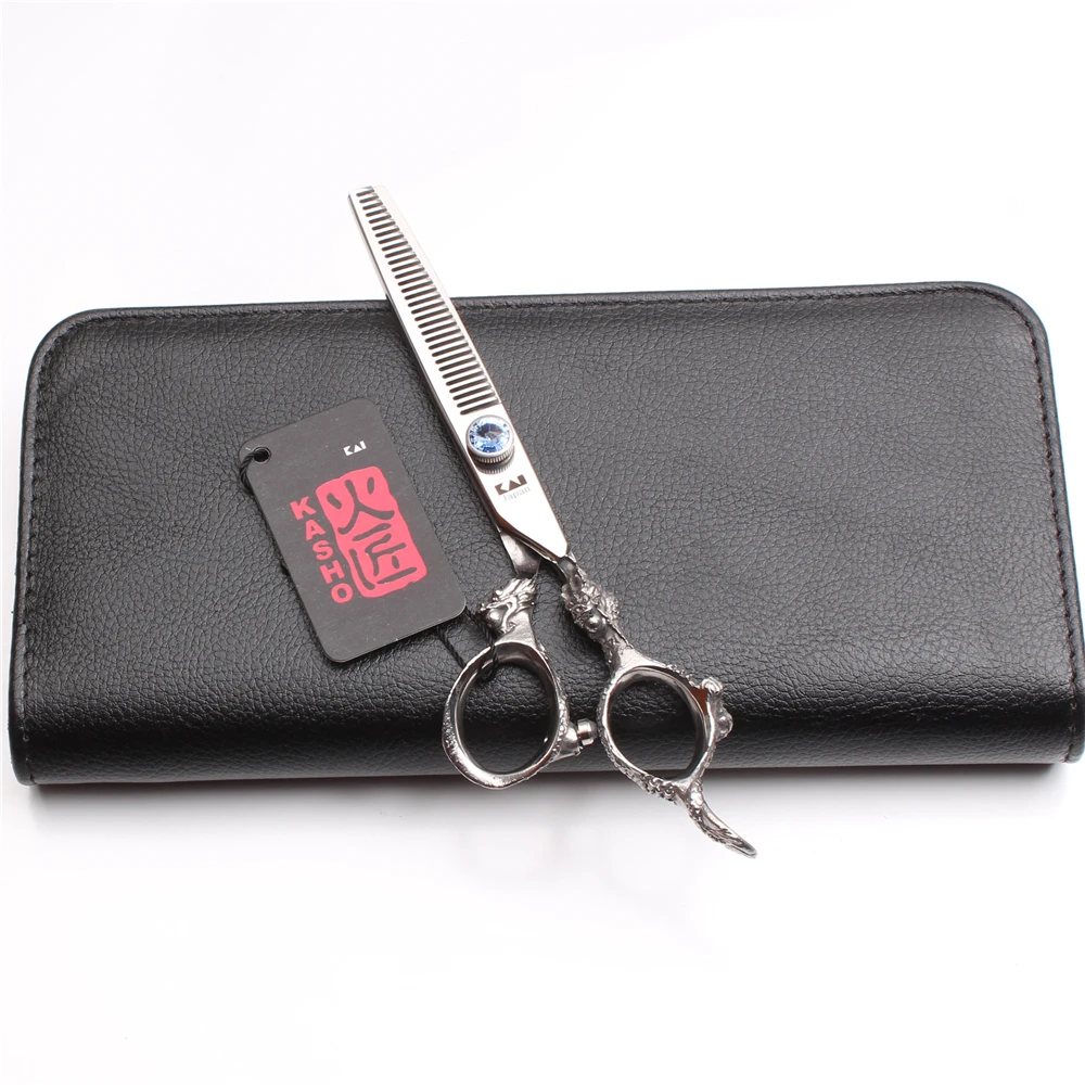 H9108 6&quot 17.5cm Japan 440C Kasho Scissors For Hairdressers Bang Cut Barber Shop Cutting Shears Thinning Scissor Salon Style Tool | Красота