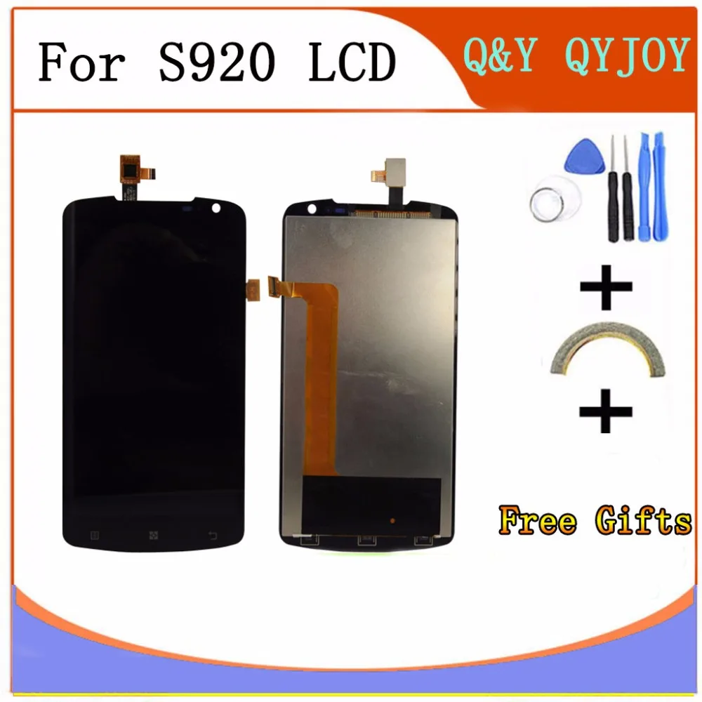

Q&Y QYJOY Black For Lenovo S920 LCD Display Screen Digitizer Touch Screen Assembly Free shipping