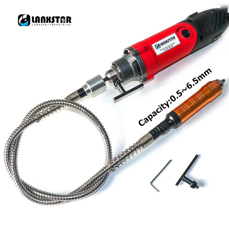 Lanxstar 7500WS роторные электрические сверла Dremel электрический сверлильный станок электроинструменты деревообрабатывающее оборудование набор деталей - Цвет: Drill Shaft Chuck6