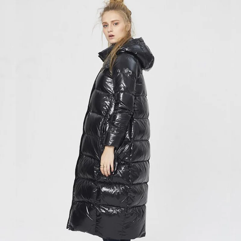 Пуховик женский белый теплый свободный большого размера 5XL|jacket down|jacket down womenjacket