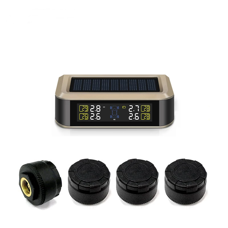T601X-TL TPMS Sensor Tire Pressure Monitoring System Power Wireless Real-time Displays 4 Temperature Solar | Автомобили и