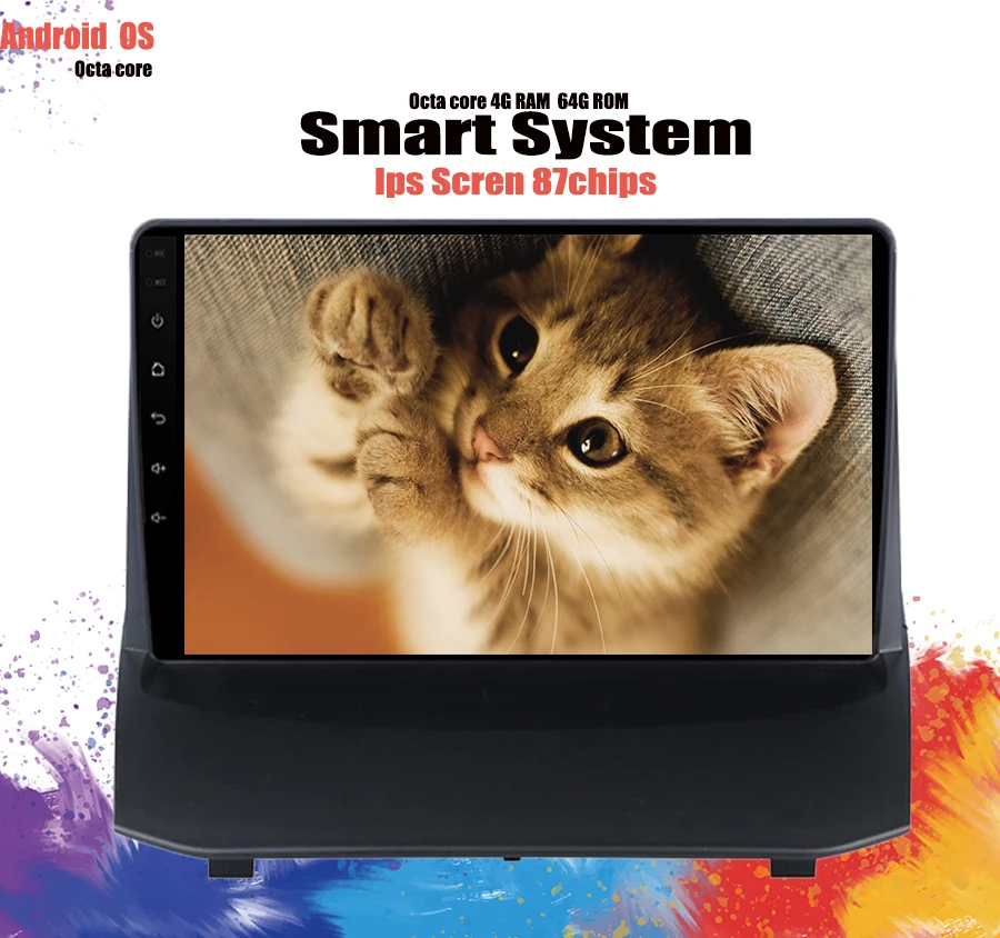 Octa Core 1280*720 Android 10 0 автомобильный DVD GPS навигатор плеер Deckless Car Stereo для Ford Fiesta 2009 2018