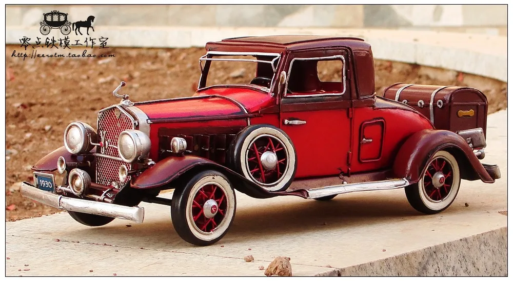 Модель автомобиля 1930 V16 ручной работы антикварные винтажные металлические