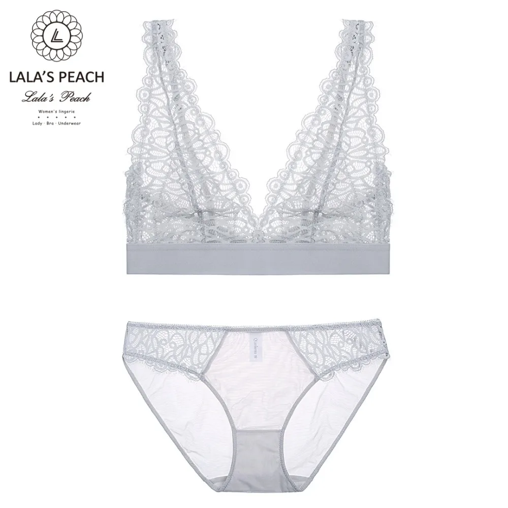 Lala персик сексуальная прозрачная бюстгальтера бюстгальтер нижнее белье и