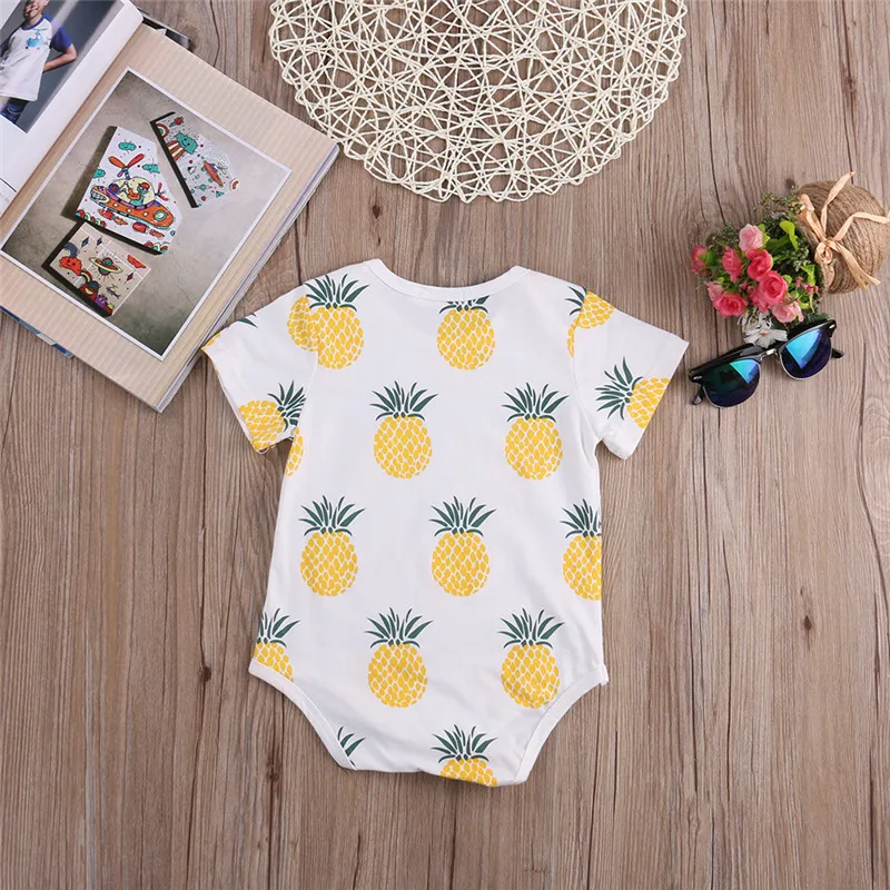2016 New Design Baby Kids Cartoon Rompers Casual Short Sleeve Cotton Jumpsuit Newborn Girls Summer Clothes Outfits | Детская одежда и
