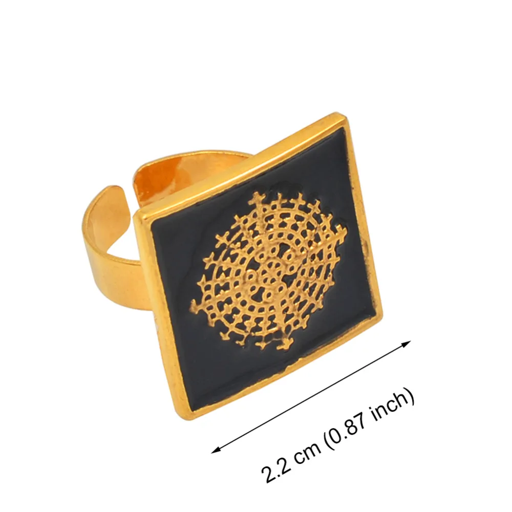 African Ring for Women Men Gold Color Jewelry Free Size Rings Ethiopian Jewellery Gifts | Украшения и аксессуары