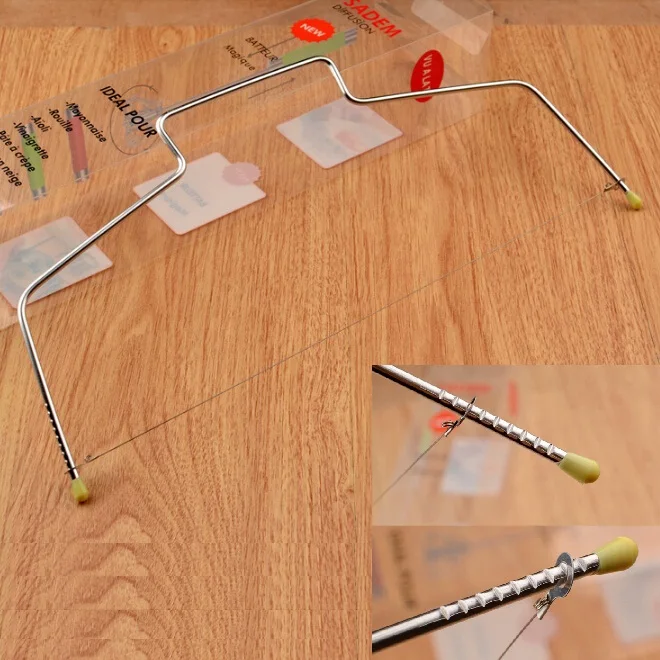

Adjustable Wire Cake Slicer Leveler Stainless Steel Slices Free Shipping SS741