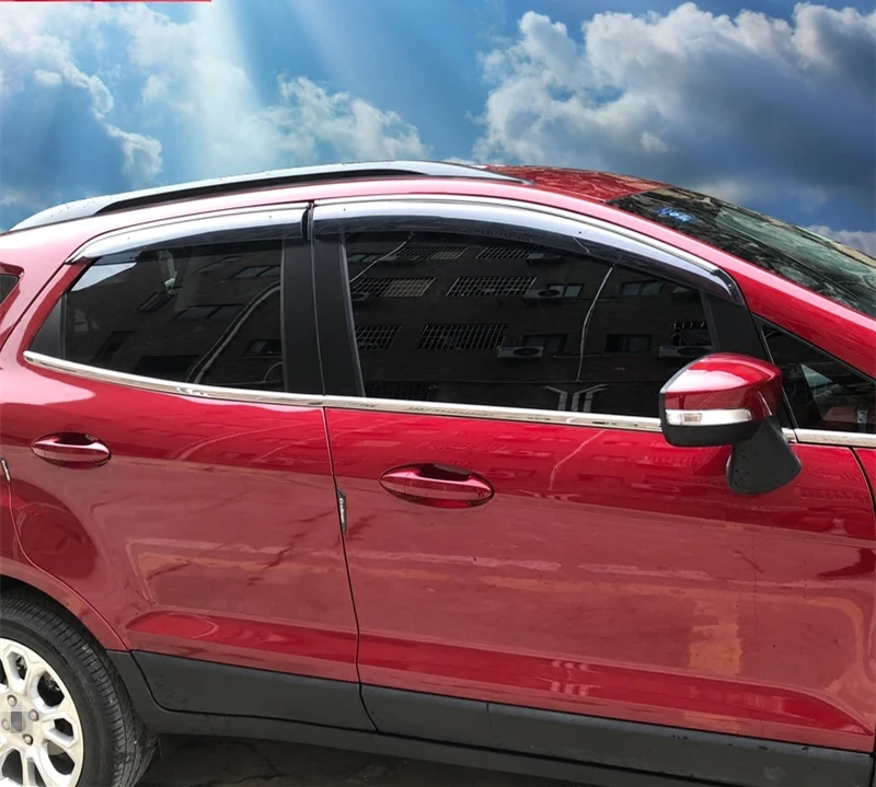 Для Ford Ecosport 2013 2018 хромированный козырек на окно автомобиля солнцезащитный защита