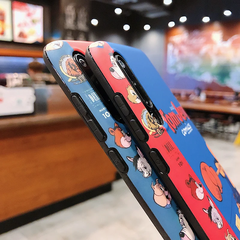 Чехлы с принтом из мультфильма для huawei P30 P20 Lite Mate20 Pro матовые IMD чехлы с кошками и мышками для Honor 10 20 20Pro Nova 3 3i 4 5Pro