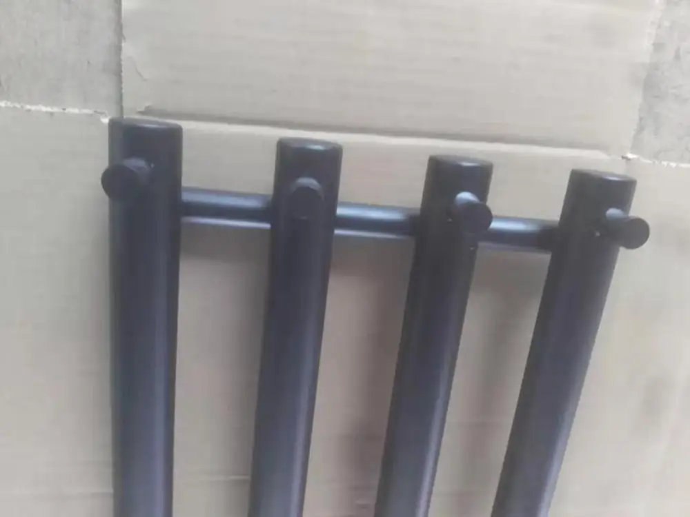 matt black finish popaular Нержавеющая сталь 304 вертикальный с подогревом Полотенца рельс Полотенца теплее настенный HZ-932A - Цвет: matt black finish
