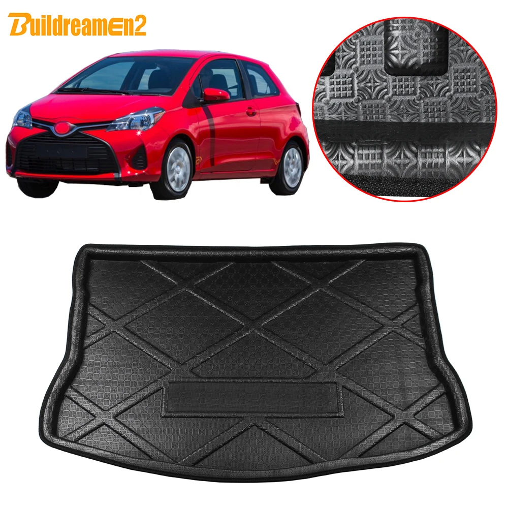 Buildreamen2 для Toyota Yaris L коврик заднего багажника автомобиля поднос напольный груза