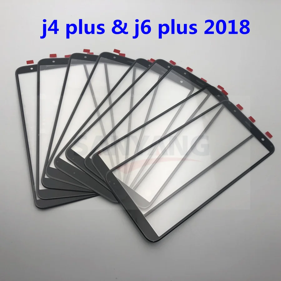 10 шт. внешнее стекло для Samsung Galaxy j4 plus & j6 J415 J415F J610 жк сенсорная панель экран +