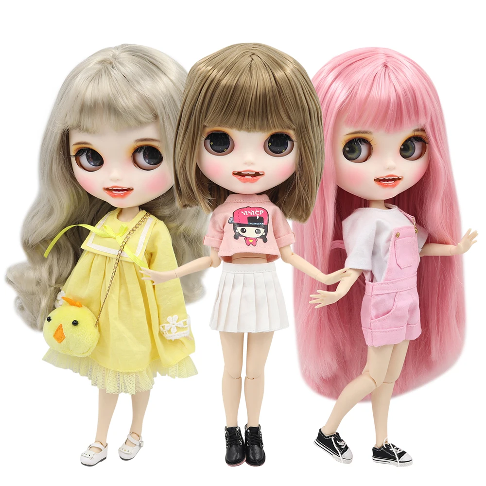 

Ледяная кукла DBS Blyth 1/6 bjd индивидуальная кукла для лица белая кожа совместное тело матовое лицо с зубами 30 см