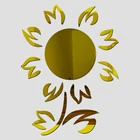 Новинка, горячая Распродажа, diy 3d зеркальные акриловые настенные наклейки, декоративные, большой круг, современный дизайн, домашний декор, гостиная