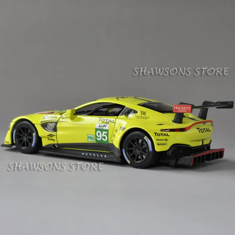 Литая модель гоночного автомобиля игрушки 1:32 Aston Martin Vantage GTE Le Mans Реплика со звуком