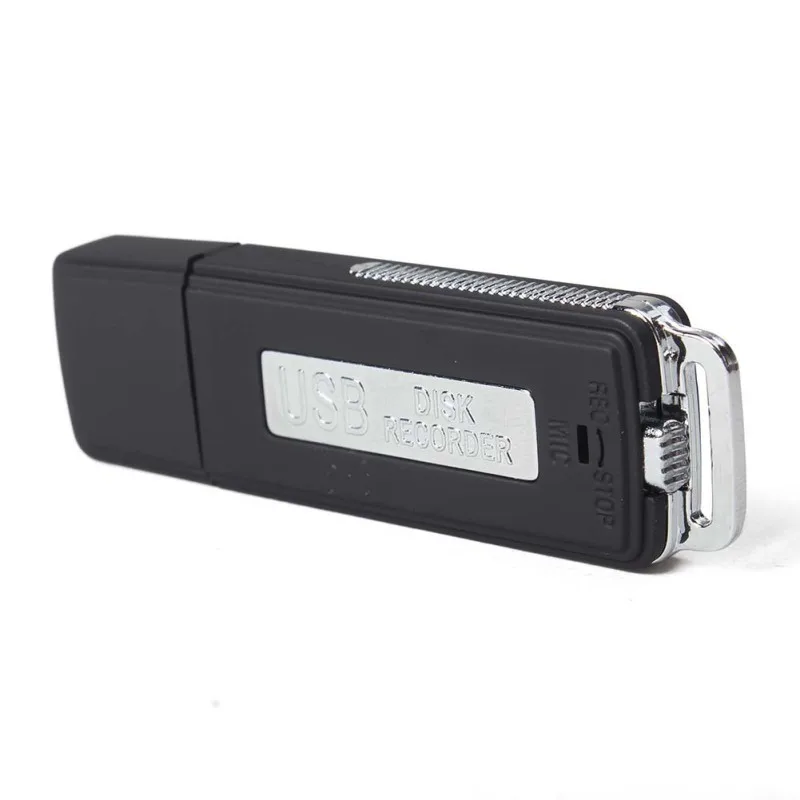 Мини 4 ГБ/8 ГБ/16 ГБ USB флеш-накопитель диск цифровой Аудио Диктофон 2 в 1 70 часов портативный мини Записывающий Диктофон