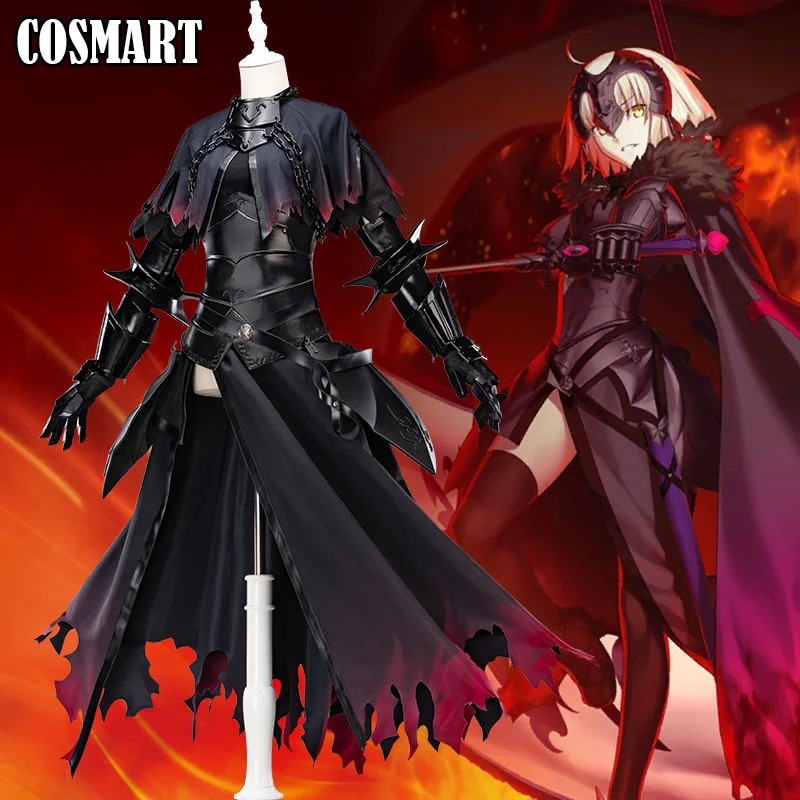 Аниме Fate Grand Order FGO Alter Jeanne d'Arc Sthvacity готический черный начальный уровень 1 платье униформа Косплей Костюм Хэллоуин Cos