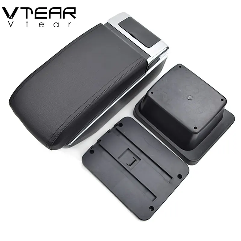 Vtear для Chery Tiggo 2 3X подлокотник кожаный usb интерфейс коробка хранения автомобильные