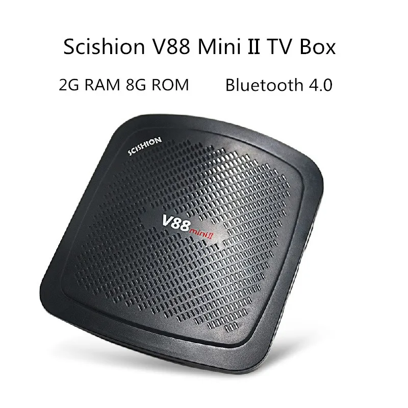 Оригинальный scishion V88 мини v88 Mini II ТВ окно 4 основных Android 6.0 RK3229 1 г 8 2 К h.265 Smart