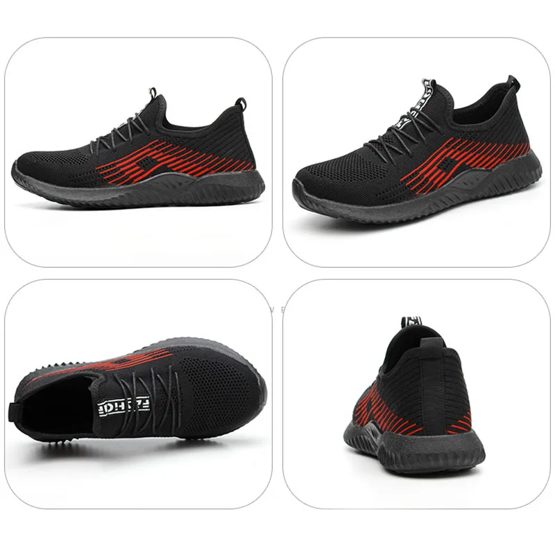 2019 защитная обувь дышащая мужская легкая со стальным носком для защиты от ударов