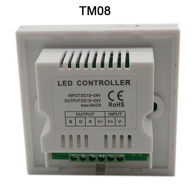 TM06 TM07 TM08 DC12V 24V настенный Одноцветный/CT/RGB светодиодный контроллер сенсорной