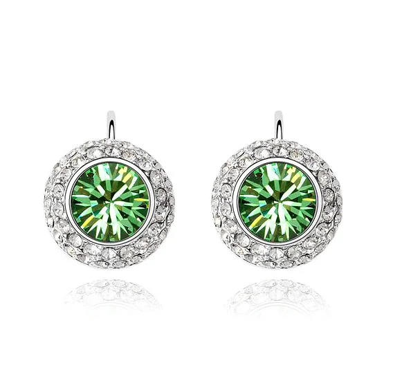 5 Серьги-капли в Корейском стиле с кристаллами Swarovski для женщин, модные свадебные серьги, ювелирные изделия для помолвки, Brincos Pendientes - Окраска металла: 5