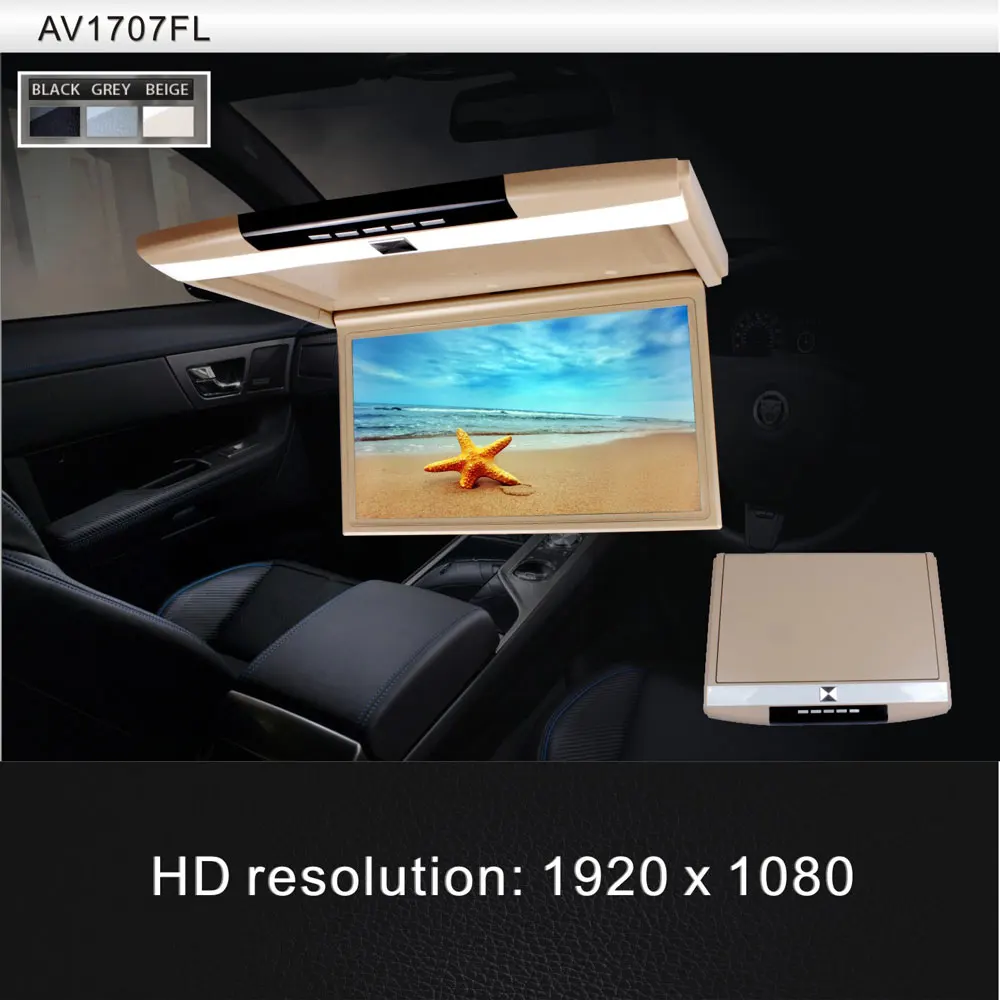 Автоматический откидсветодиодный ЖК монитор 17 3 дюйма с входом HDMI|Мониторы для