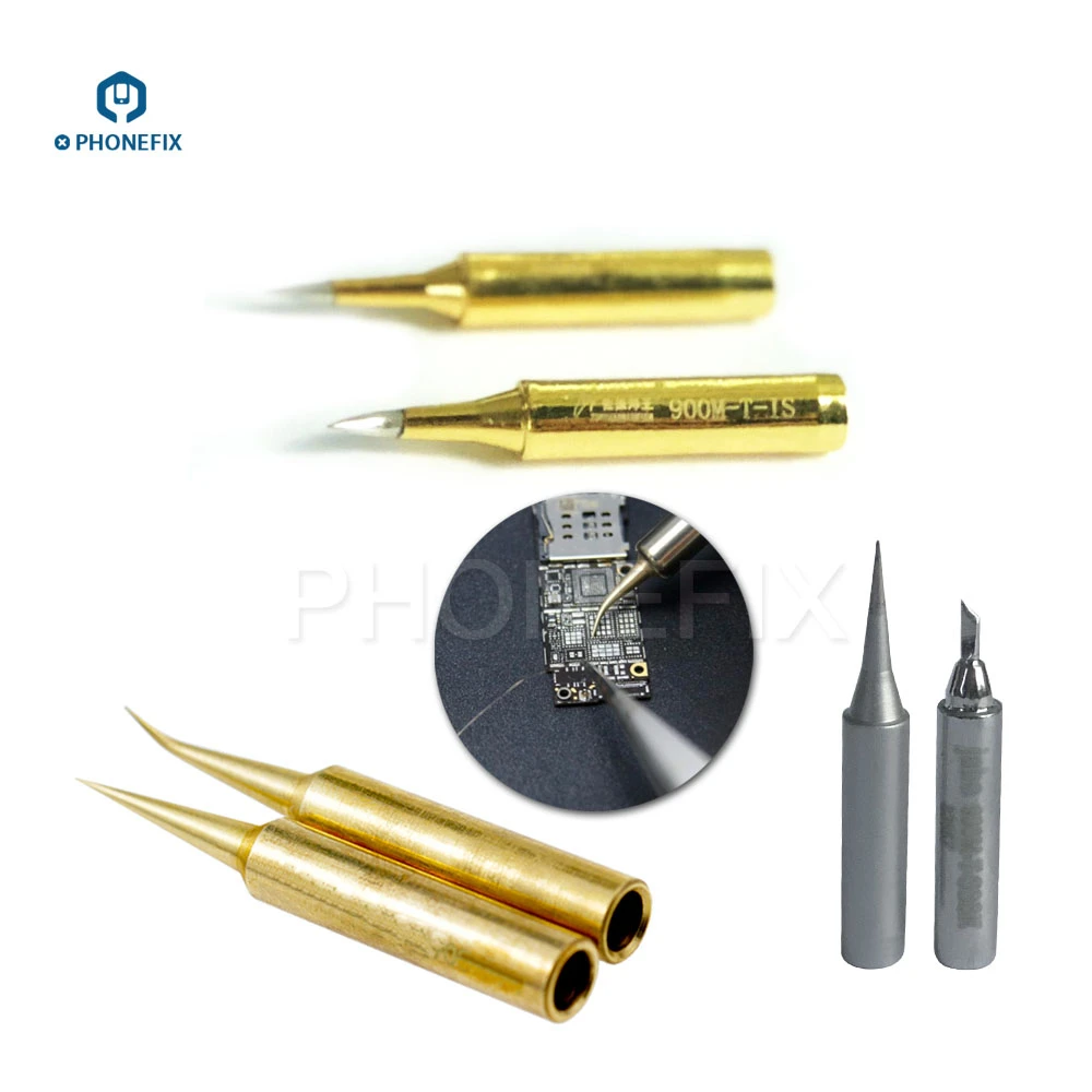 

Soldering Iron Tips for BGA Rework Station Precision Sharp Angle Head for Phone Motherboard PCB Soldering Electric Welding Tips