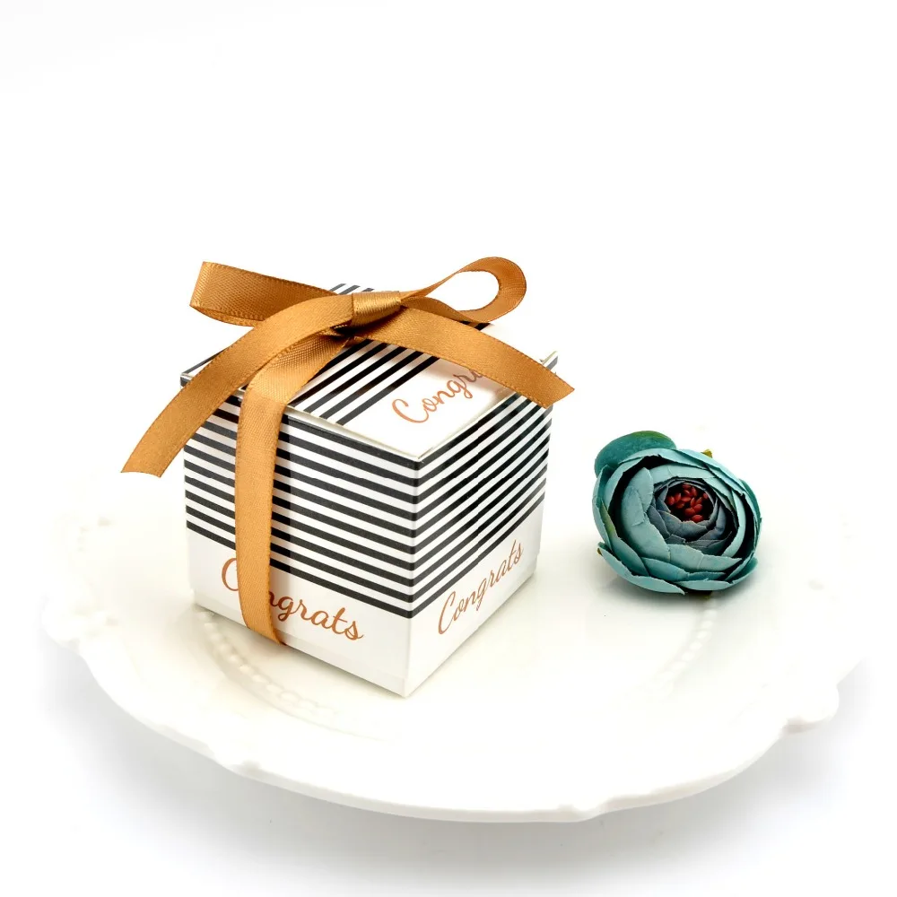 100 шт./лот Милая коробка для конфет мальчиков и детей крестины подарок на день