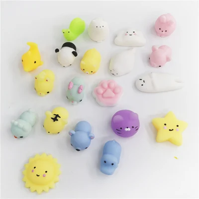 20pcs style2 10/20/40 шт Мини Моти замедлить рост мягкие игрушки Kawaii Животные мягкие Panda телефон ремни малыш Подарки Игрушка для снятия стресса вечерние пользу - Цвет: 20pcs style2