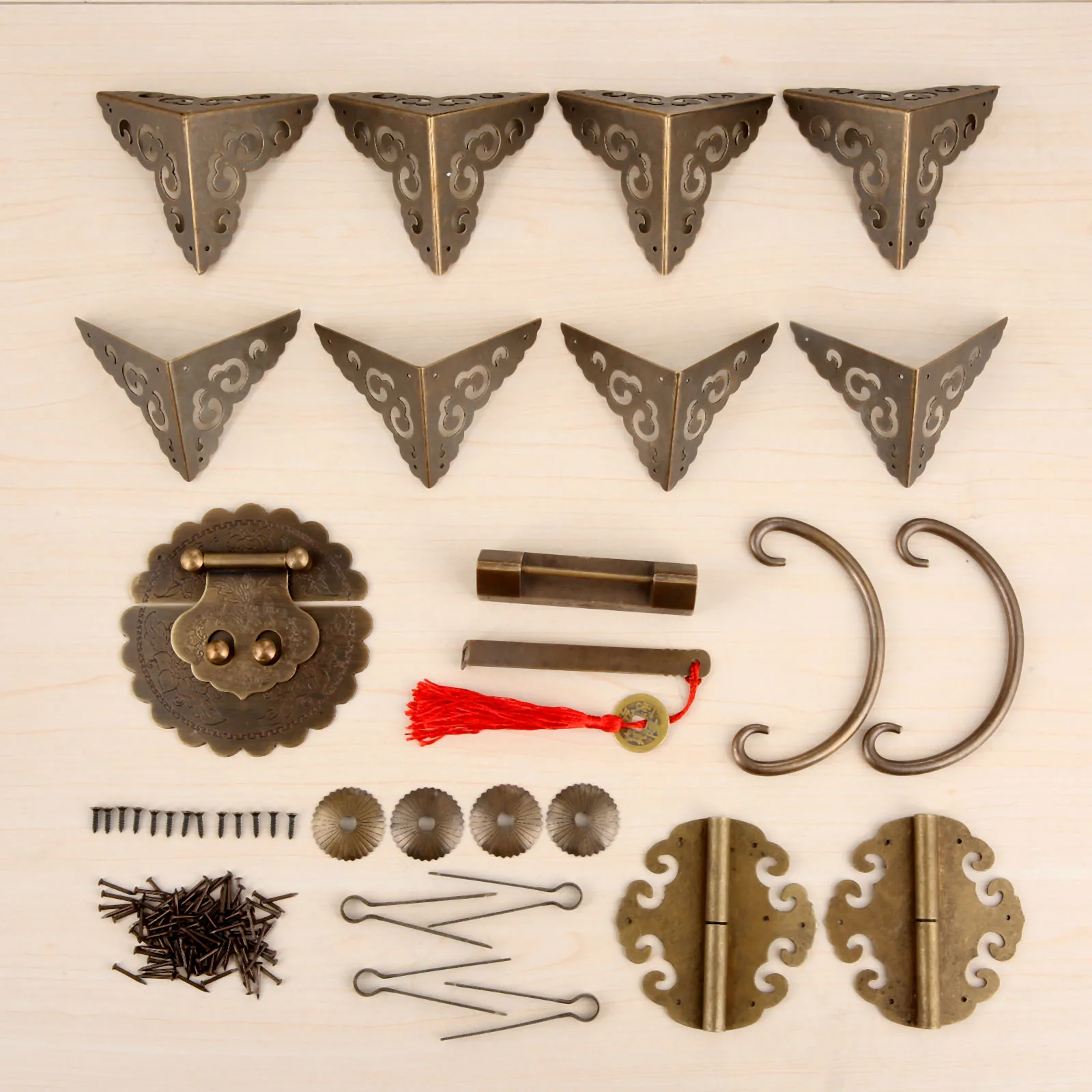 1 комплект китайский винтажный латунный замок подходит для 60 100 см деревянная