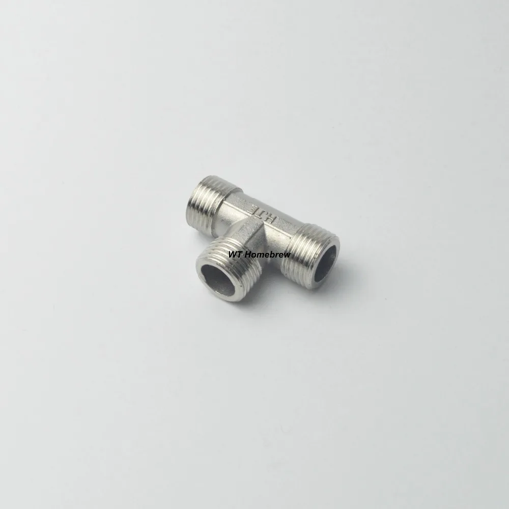 Оборудование для пивоварения мужская тройник из нержавеющей стали 304 фитинг труб