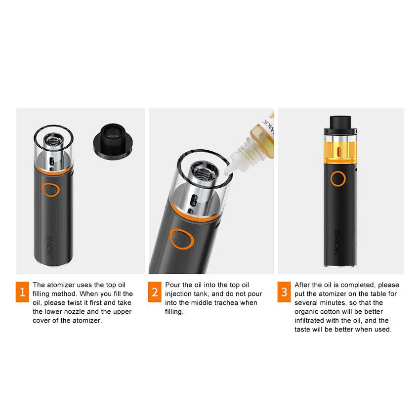 SMOK Vape ручка 22 комплект 1650 мАч встроенный аккумулятор светодио дный индикатор