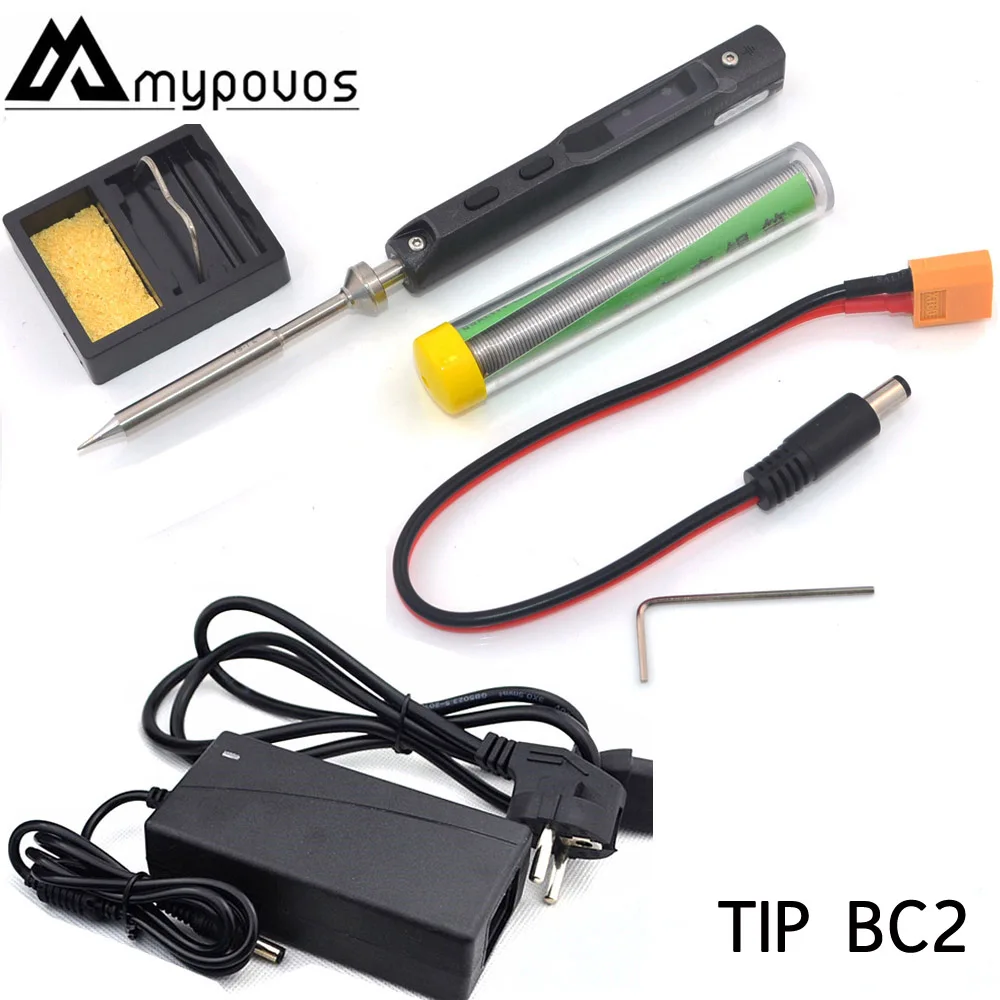 TS100 осциллограф Электрический паяльник USB мини-паяльная станция внутреннего нагрева Интеллектуальный адаптер с цифровым управлением