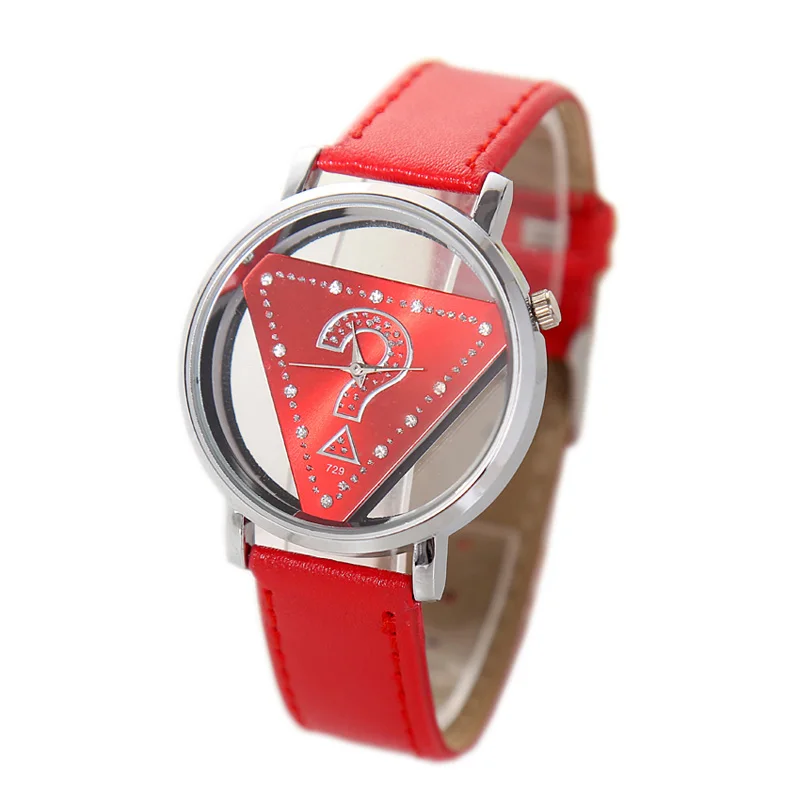 Новый Дизайн Скелет Transoarent Hollow Наручные Часы на женщин Watchws Моды Кожа Кварцевые