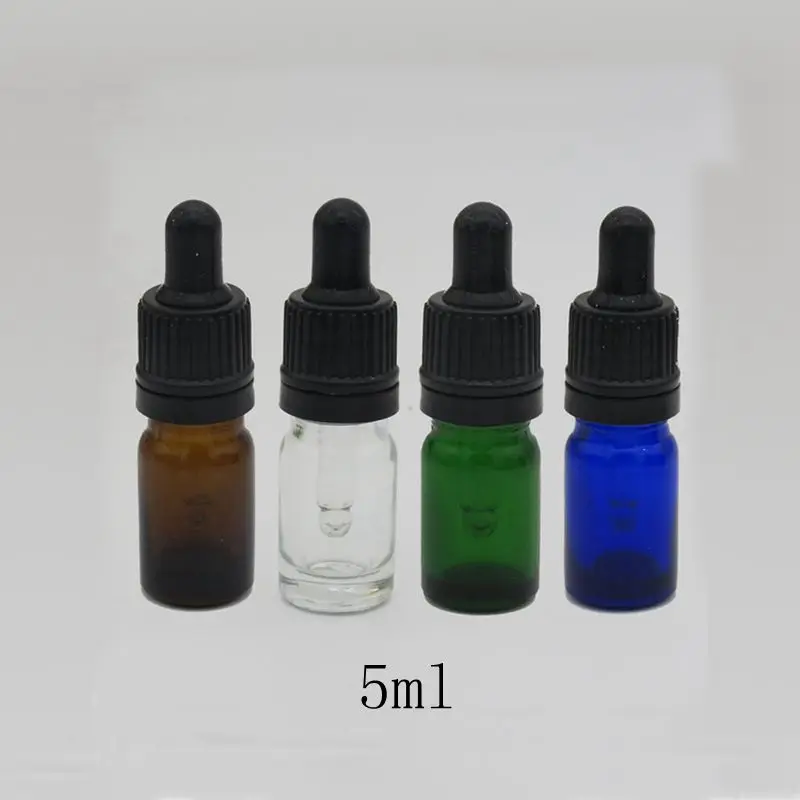 Для хранения бутылок 5 мл четыре цвета стеклянная бутылка с эфирным маслом и