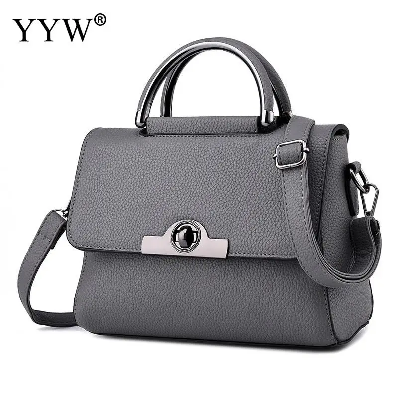 dark grey Женские сумки из искусственной кожи, сумка-мессенджер, клатч, дизайнерская мини-сумка на плечо, женская сумка, одноцветная Сумка Bolso Mujer, сумочка - Цвет: dark grey