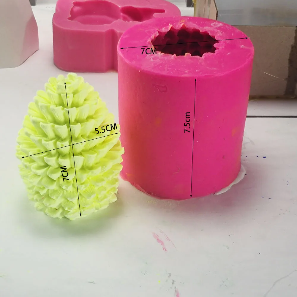 Бургундия DIY ароматерапия гипсовая Кактус Цветок плесень 3D формы для свечей силиконовая свеча делая форму - Цвет: Бургундия
