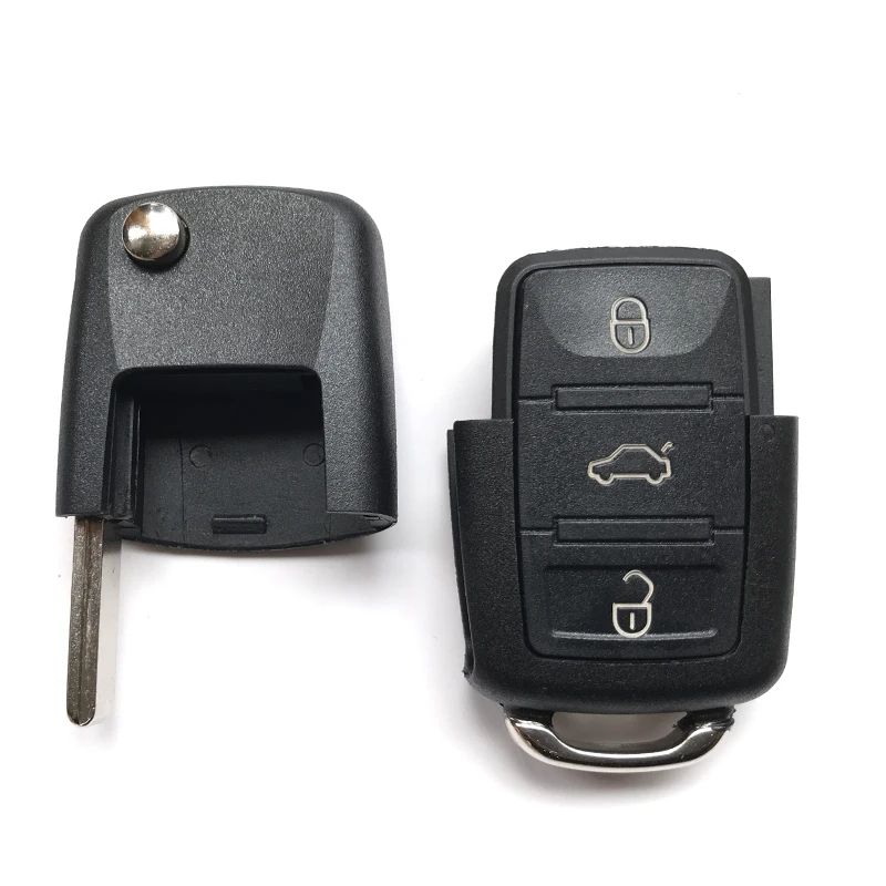 4 кнопки откидной Складной автомобильный брелок для VW Volkswagen Passat B5 B6 Touran Golf 4 5 6 Polo Bora красная кнопка дистанционного ключа крышка