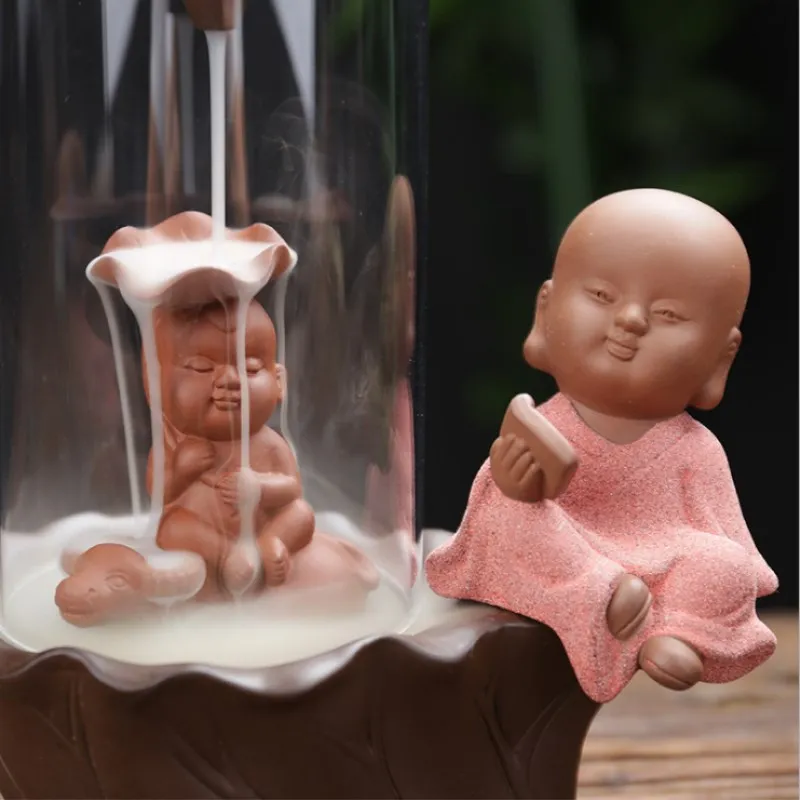 

New Ceramics Back Incense Burner Creative Decoration Plexiglass Rockery Incense Burner Home Sandalwood Furnace Incense Road
