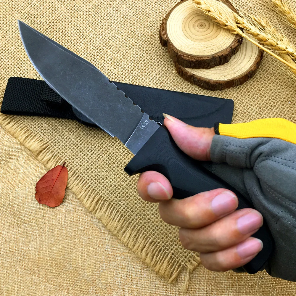 Лучший тактический нож navaja MAD DOG из нержавеющей стали DC53 с фиксированным лезвием, ножи для выживания, кемпинга, охоты, EDC G10, волоконная Ручка KYDEX, оболочка