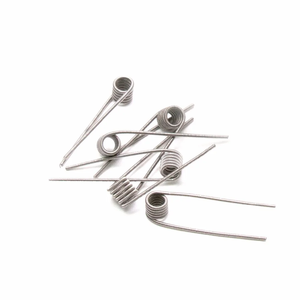 Volcanee 50/100 шт Alien Clapton катушка Tiger Hive Quad плоская витая смесь скрученная Плавленая