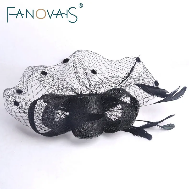 2019 Свадебные Чистой Вуаль Один-Слой Белый Женщины Короткая Фата Птичья Клетка