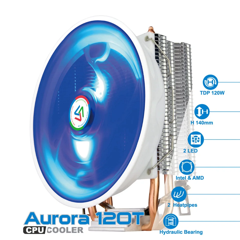ALSEYE куллер для процессора TDP 120W охлаждение процессора для LGA 1155/1150/1151/1156 /1366/775 AM4 / AM3+ / AM2+ / AM2 / FM1