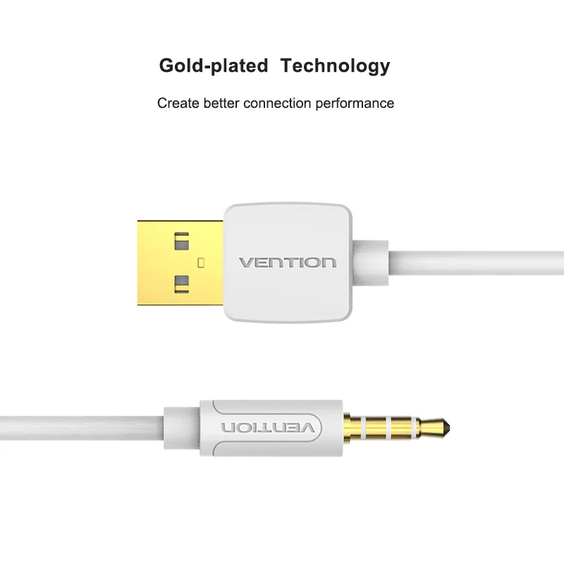 Vention 3.5 мм Джек USB 2.0 Зарядное устройство данных кабель аудио для наушников адаптер