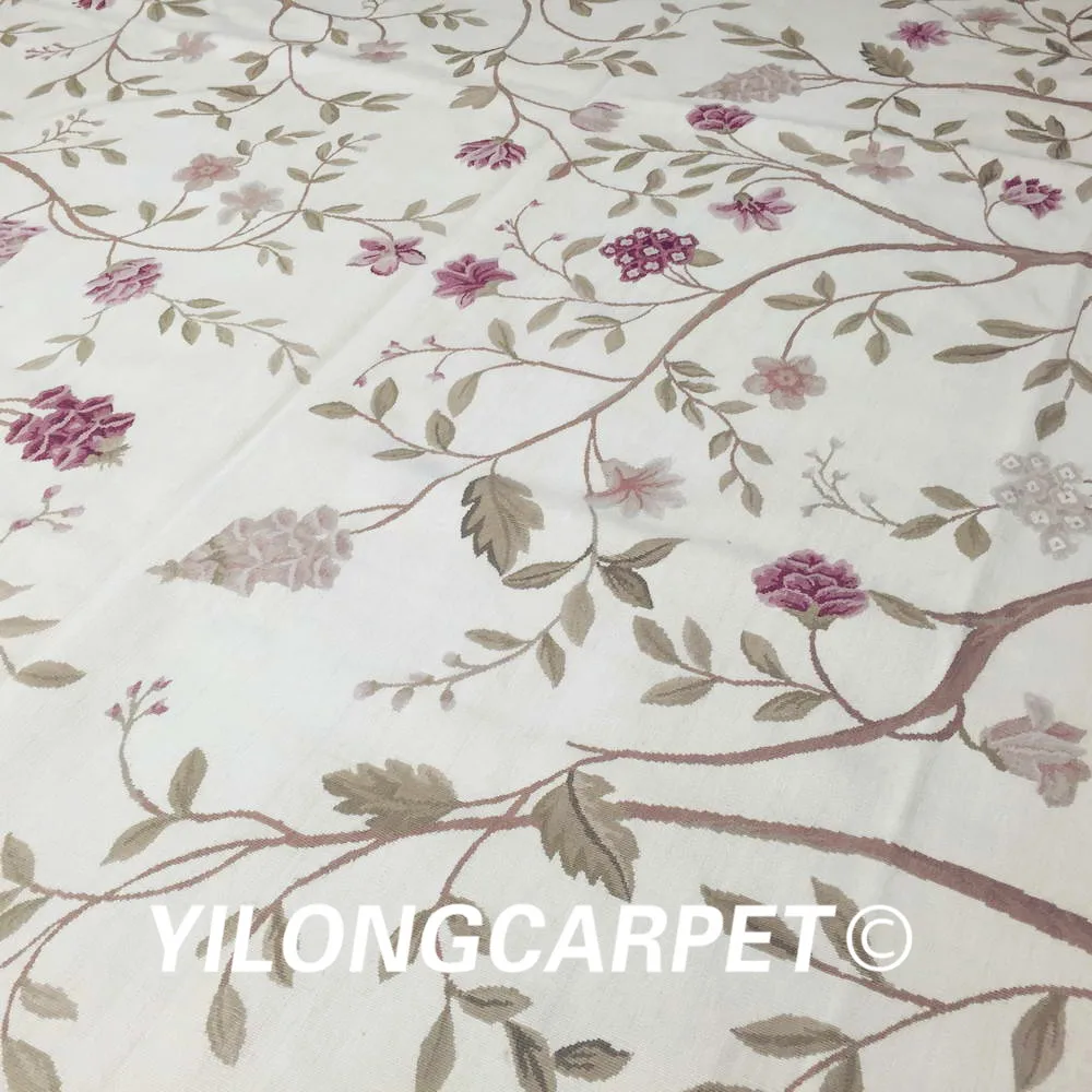 Yilong 9'x12' large handmade 100% new zealand wool aubusson rug and carpet (Au20-9x12) | Дом и сад