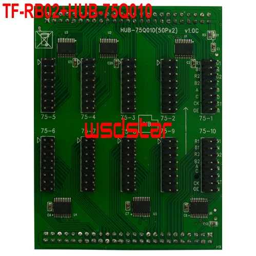 TF RB02 + HUB 75Q010 LED приемная карта 256*256 поддержка 1 32 сканирования работает с QB1 QB3|led