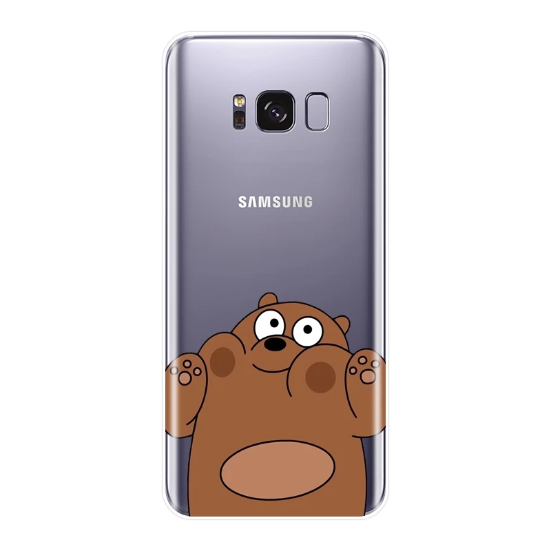 No.4 Задняя крышка для samsung Galaxy Note 9, 8, 5, 4, милый мягкий силиконовый чехол для samsung S8, S9 Plus, S5, S6, S7 Edge, чехол для телефона - Цвет: No.4