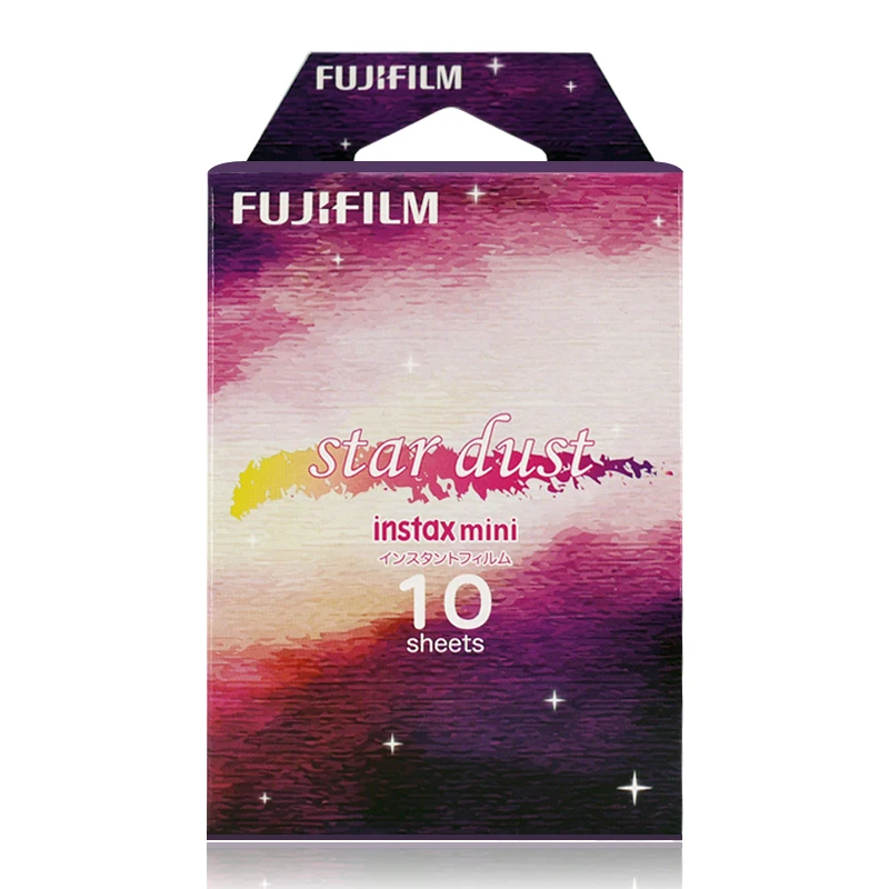Подлинная Fujifilm Instax Mini 8 Звездная Пыль фильм 10 листов изображение для Fuji мгновение