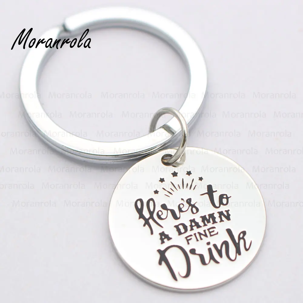 Новый брелок с медным ожерельем arried &quotHere's To A Damn Fine Drink&quot очарование